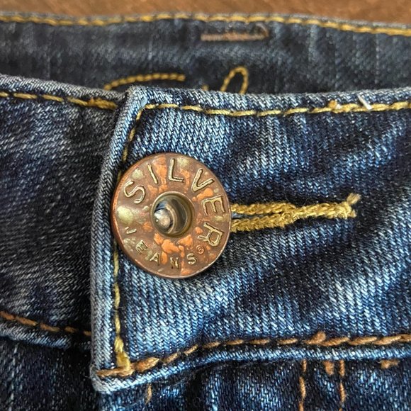 Silver Suki Surplus Jean Shorts - Size 25 - Picture 6 of 8